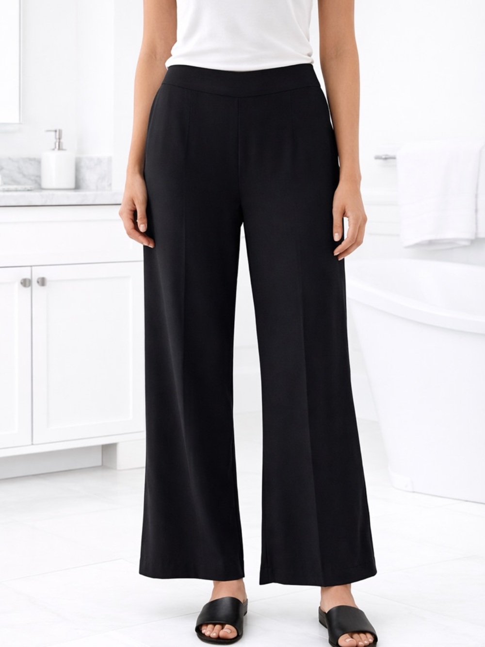 Zara Black Wide-Leg Pants